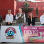 Pepe Chedraui entrega fuente restaurada en parque histórico de Puebla