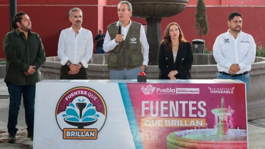 Pepe Chedraui rehabilita fuente histórica en Parque de la China